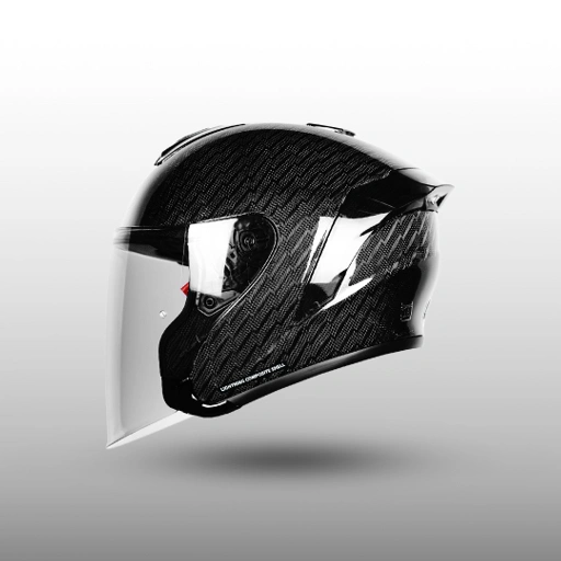 Image of NJS KAIROZ Carbon Lightning - Helm Half Face