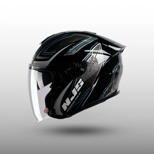 Image of NJS KAIROZ DV Furion Gloss/Doff - Helm Half face