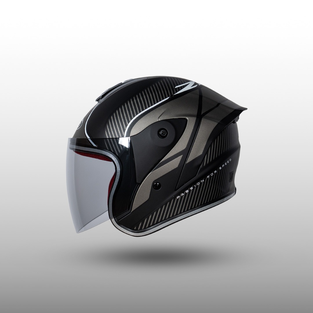 NJS Kairoz Kids Royale Carbon - Helm Anak