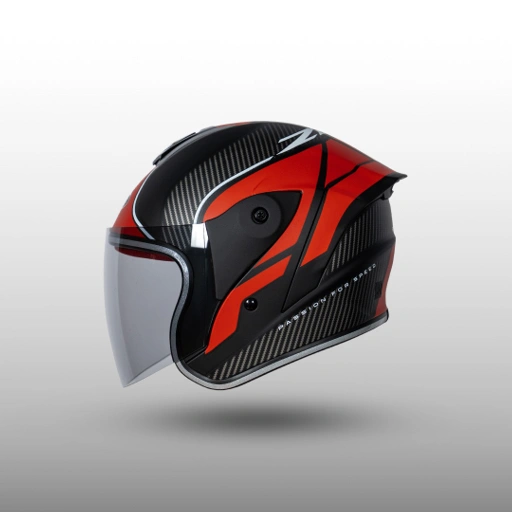 Image of NJS Kairoz Kids Royale Carbon - Helm Anak