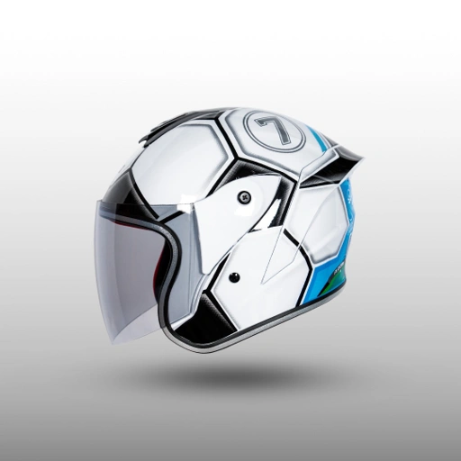 Image of NJS Kairoz Soccer Kids - Helm Anak | NJS Kids | Kairoz Kids | NJS Anak | Kairoz Anak | Helm Anak Motif | Kairoz Anak | Kairoz Anak Motif | SNI