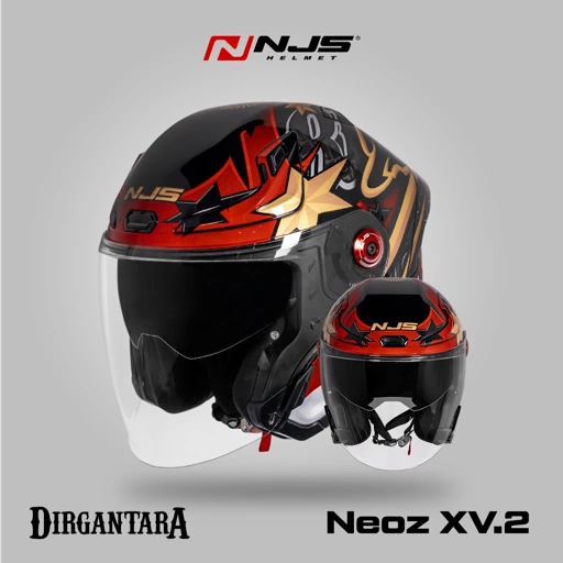 NJS NEOZ XV.2 DIRGANTARA - Helm Half Face