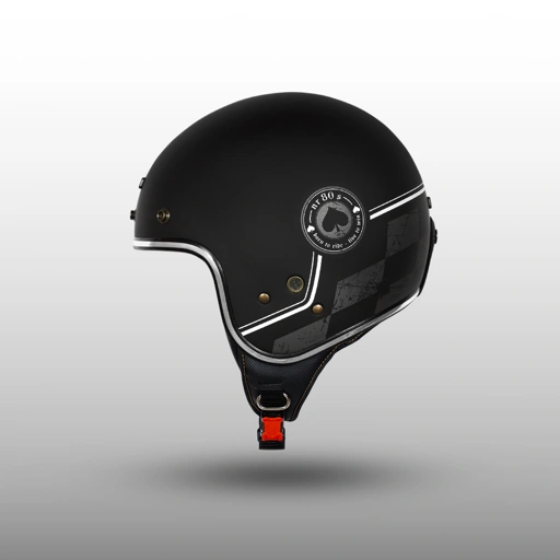 Image of NJS NR80's Silverstone Glossy/Doff - Helm Retro