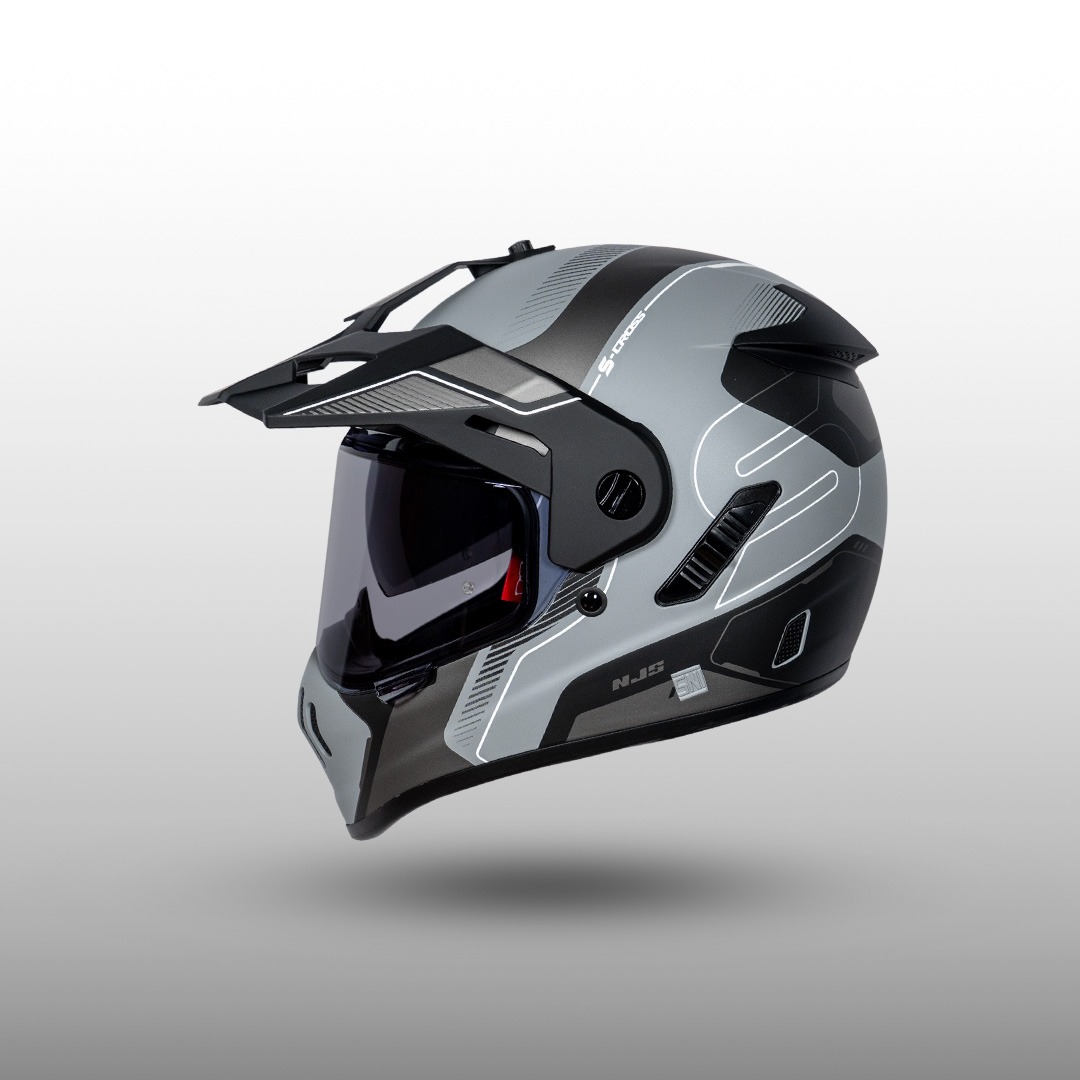 NJS S-Cross Avante Brooklyn Grey Glossy/Doff - Helm Full Face