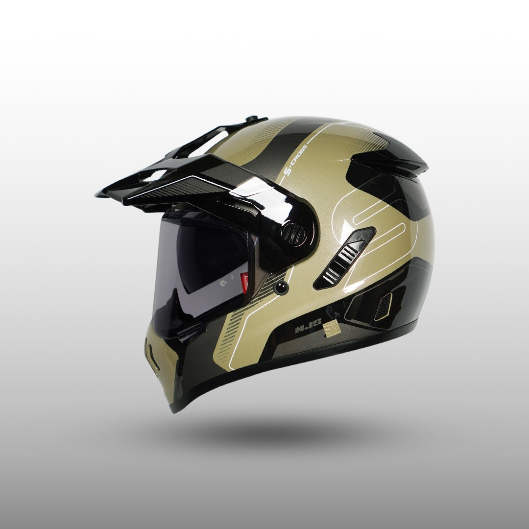 NJS S-Cross Avante Brooklyn Sand Glossy/Doff - Helm Full Face