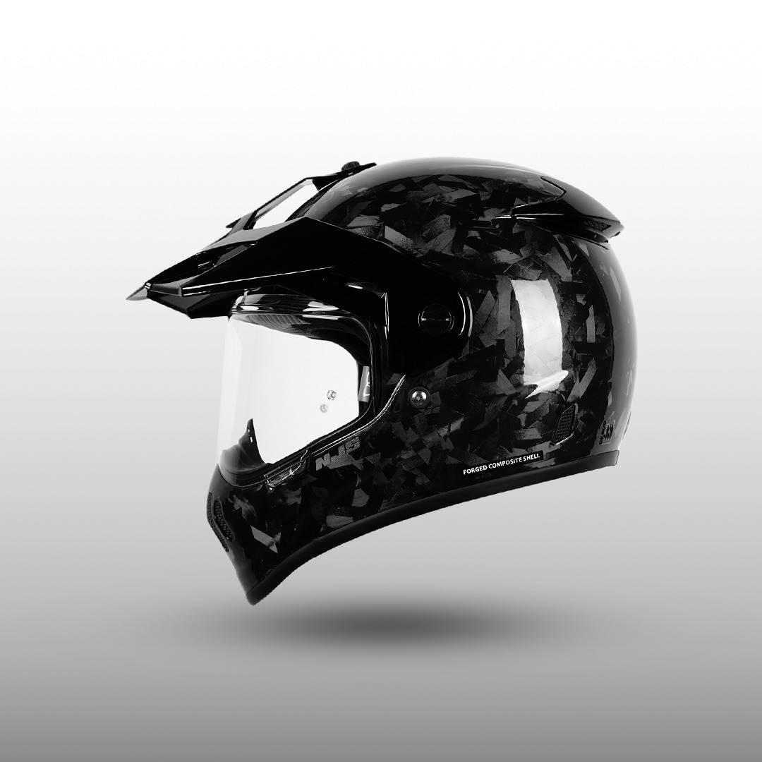 NJS S-CROSS Carbon Forged Glossy/Doff - Helm Adventure Touring