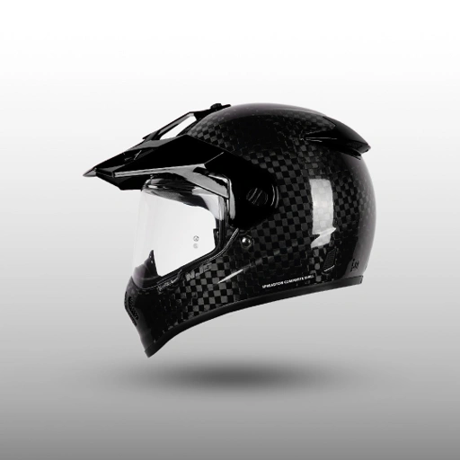 Image of NJS S-CROSS Carbon Spreadtow Glossy/Doff - Helm Adventure Touring