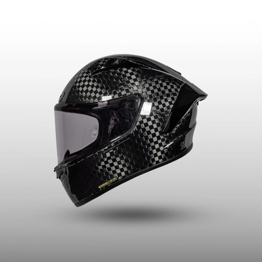 Image of NJS ZX-1R GT Carbon Spreadtow Gloss/Doff - Helm Full Face