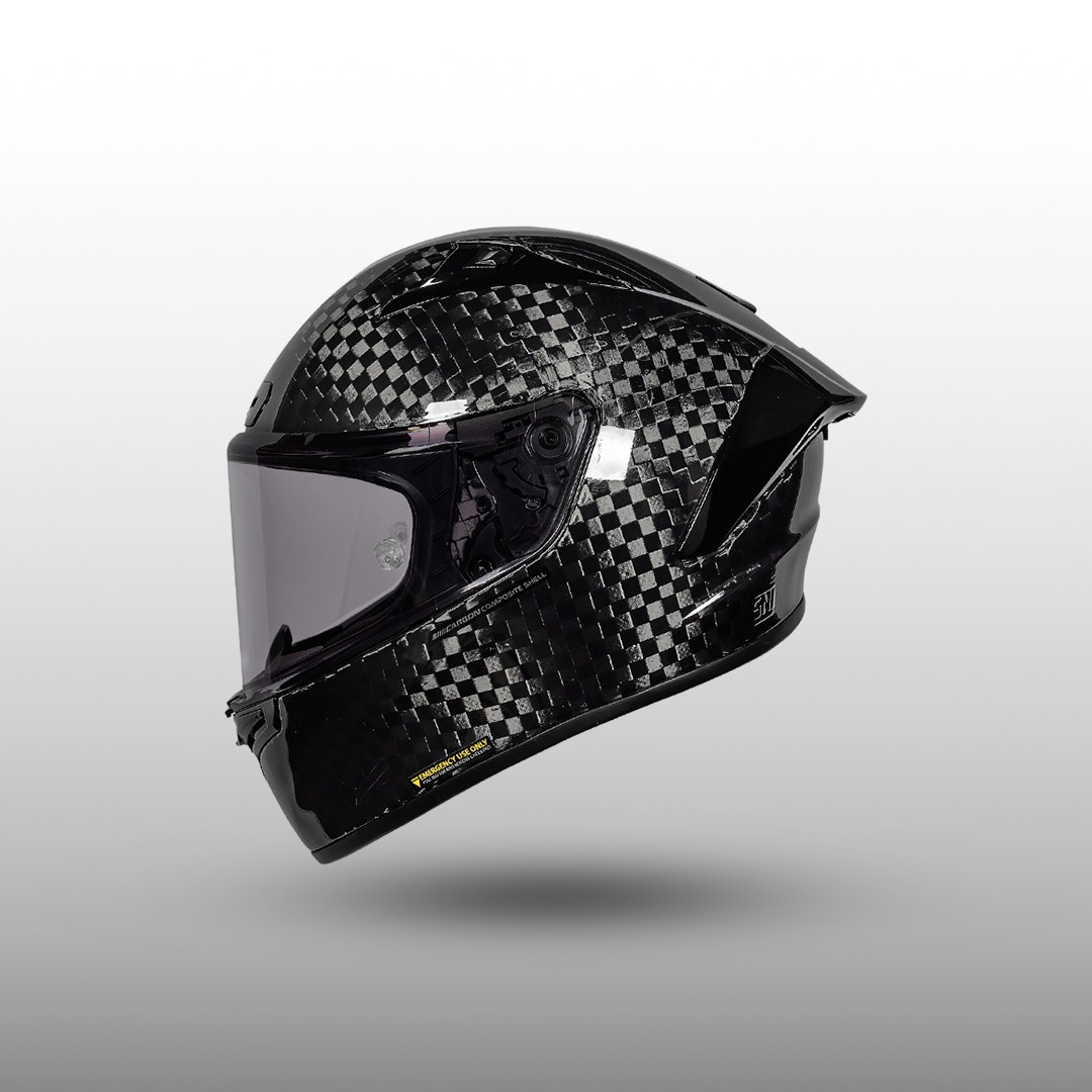 NJS ZX-1R GT Carbon Spreadtow Gloss/Doff - Helm Full Face
