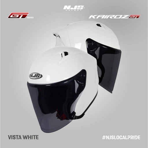 Image of NJS Kairoz GT Solid (Microlock) - Helm Half Face