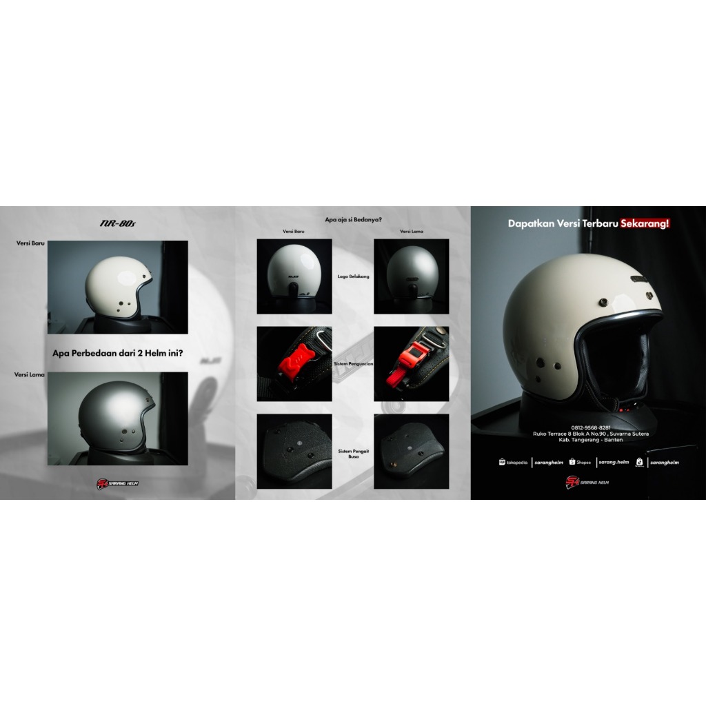 NJS NR80's Hotroad LIST CHROME - HELM RETRO