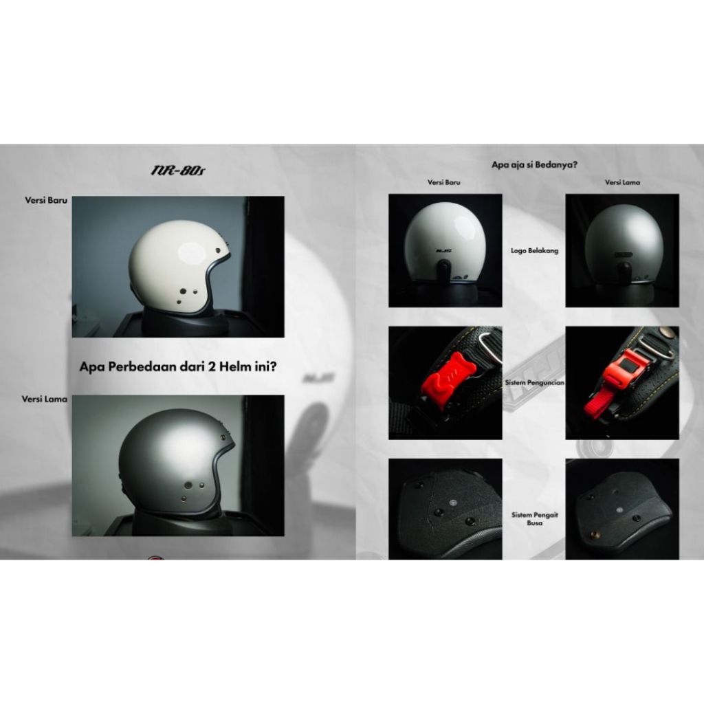 NJS NR80's Solid List Chrome - Helm Retro