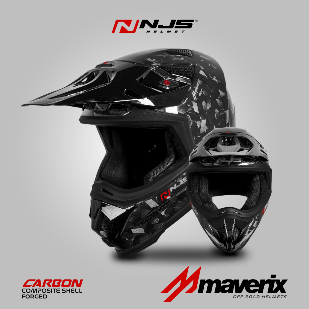 NJS MAVERIX CARBON FORGED - Helm Full Face