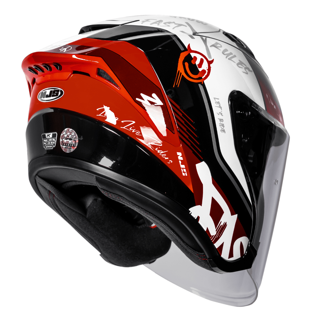 NJS Kairoz GT Fast & Rules - Helm Half Face 