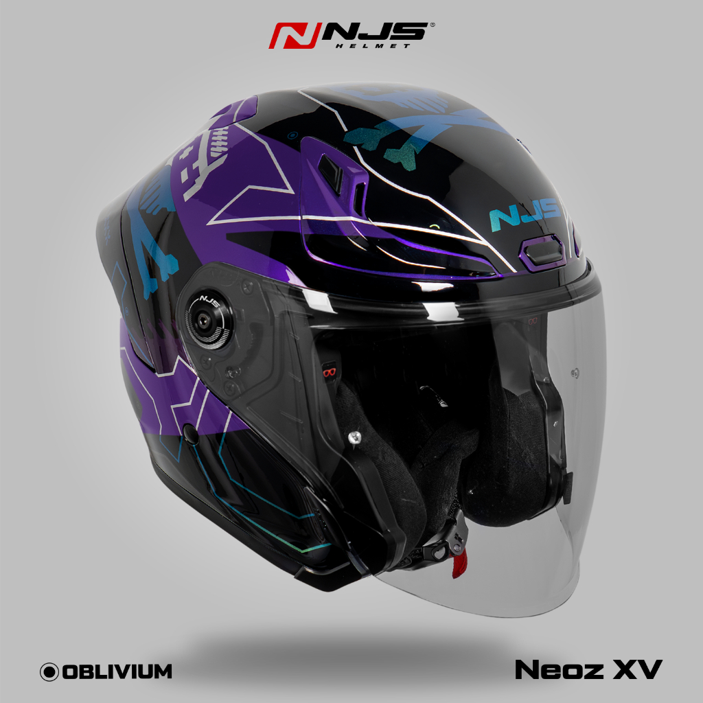 NEOZ XV OBLIVIUM PURPLE - Helm Half Face