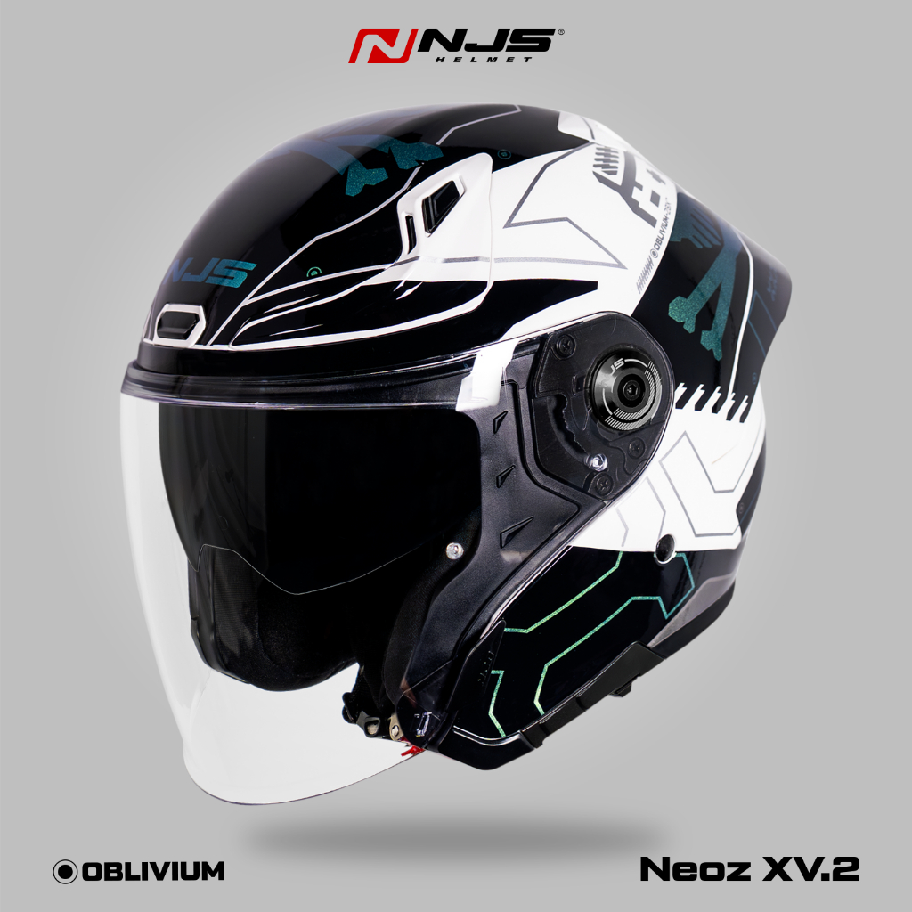 NJS NEOZ XV.2 OBLIVIUM VISTA WHITE - Helm Half Face