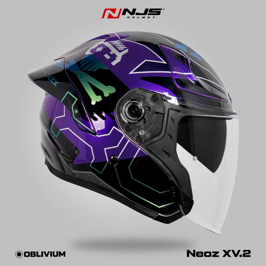 NEOZ XV.2 OBLIVIUM PURPLE - Helm Half Face