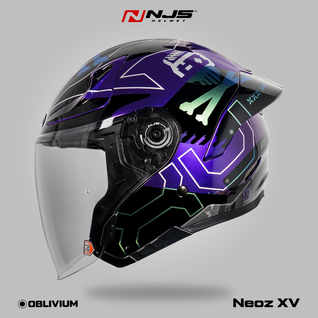 NEOZ XV OBLIVIUM PURPLE - Helm Half Face