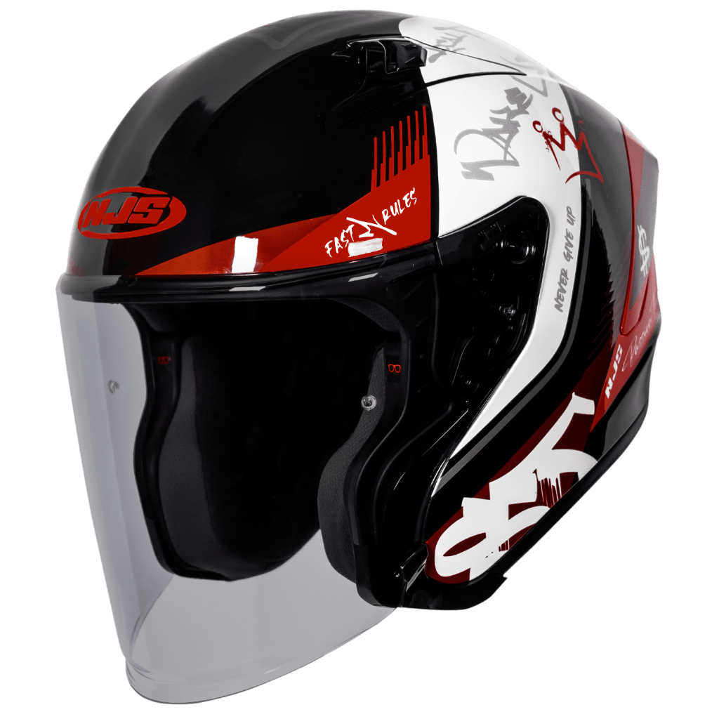 NJS Kairoz GT Fast & Rules - Helm Half Face 