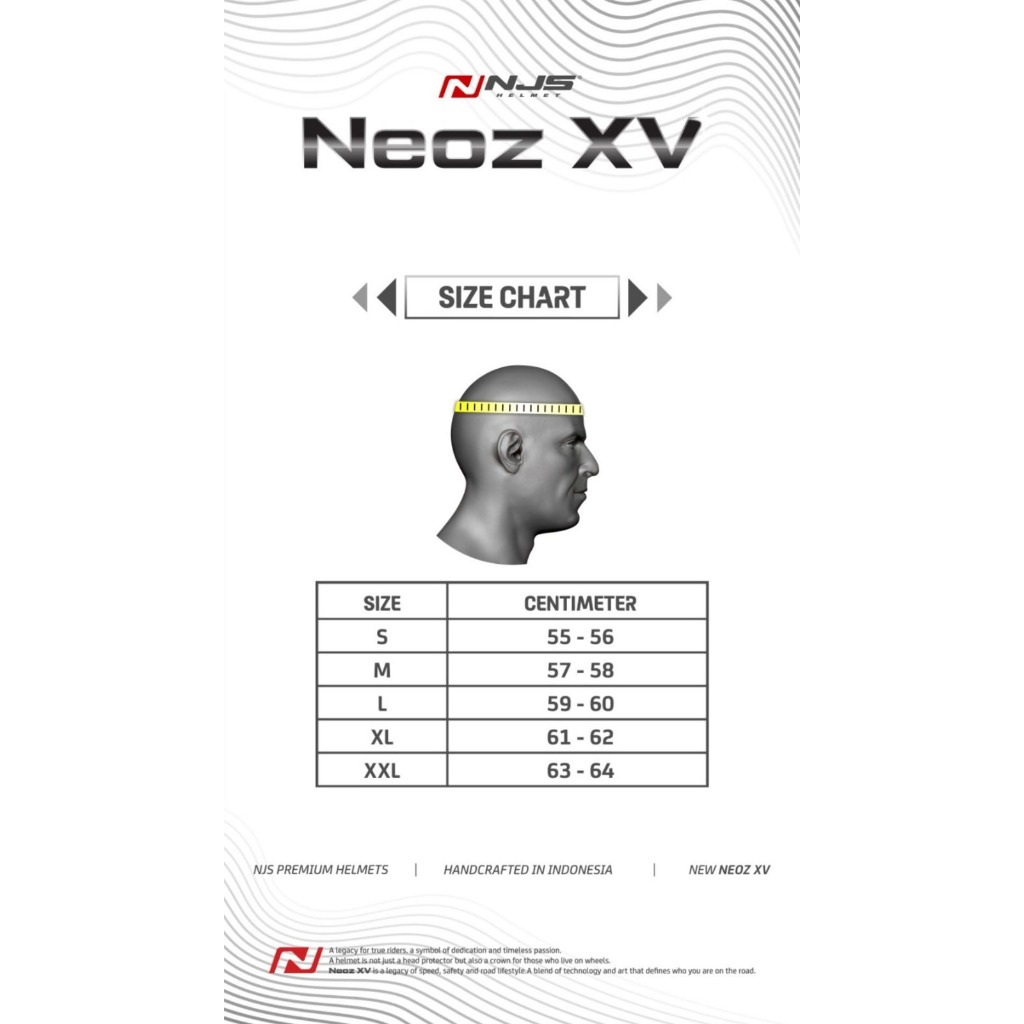 NJS NEOZ XV OBLIVIUM VISTA WHITE  - Helm Half Face