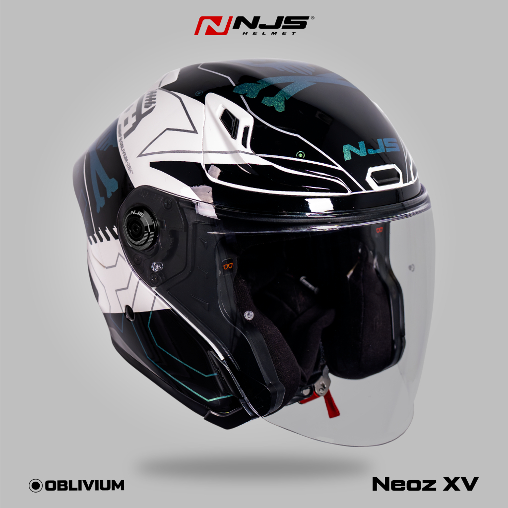 NJS NEOZ XV OBLIVIUM VISTA WHITE  - Helm Half Face