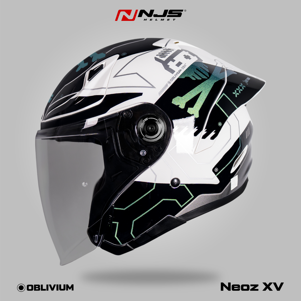 NJS NEOZ XV OBLIVIUM VISTA WHITE  - Helm Half Face
