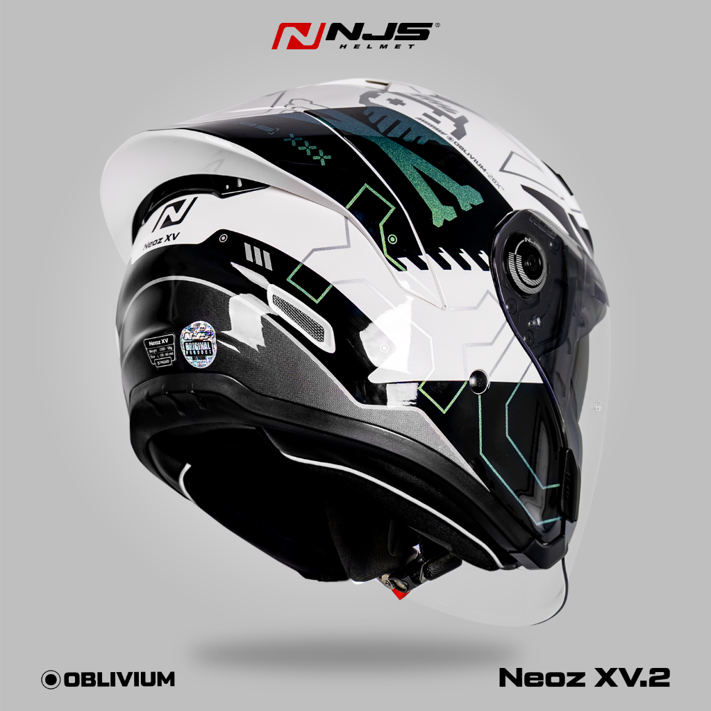 NJS NEOZ XV.2 OBLIVIUM VISTA WHITE - Helm Half Face