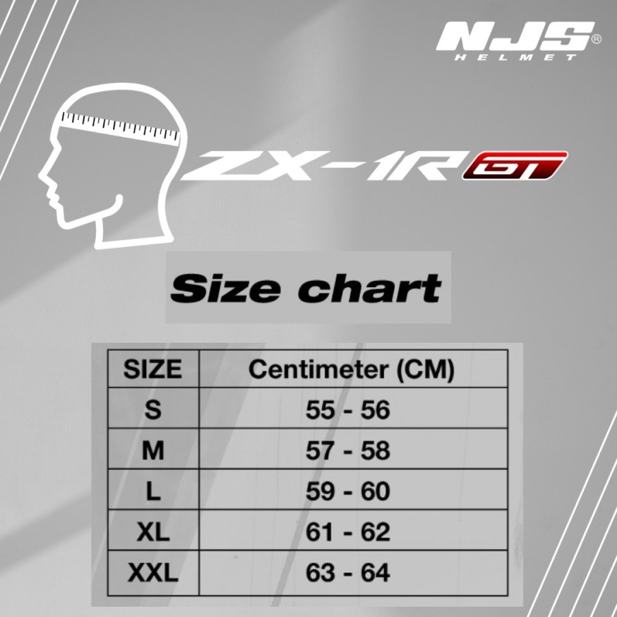 NJS ZX-1R GT DIRGANTARA - Helm Full Face