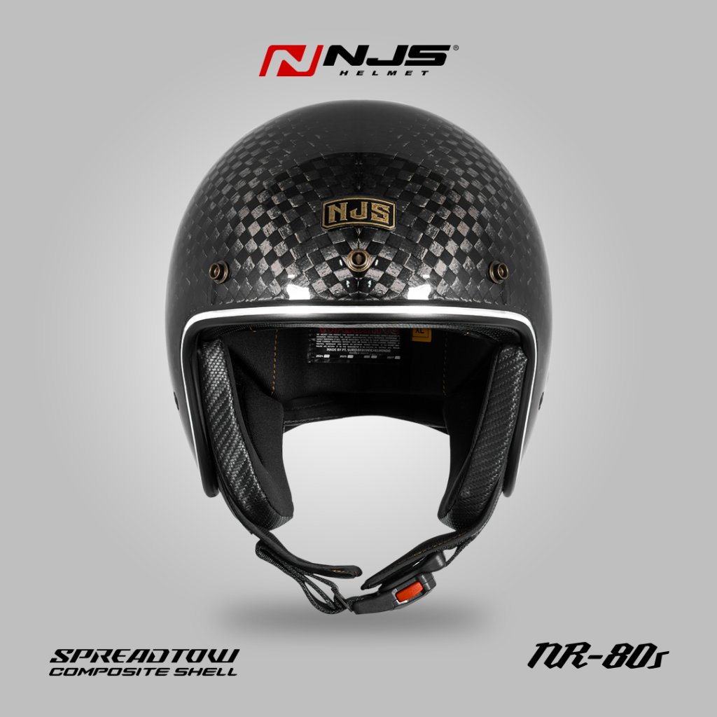 NJS NR80'S CARBON SPREADTOW - Helm Retro 