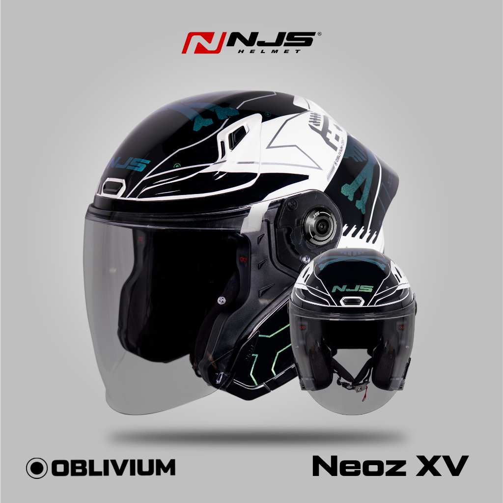 NJS NEOZ XV OBLIVIUM VISTA WHITE  - Helm Half Face