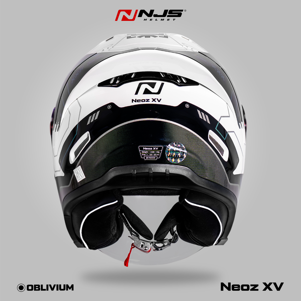 NJS NEOZ XV OBLIVIUM VISTA WHITE  - Helm Half Face