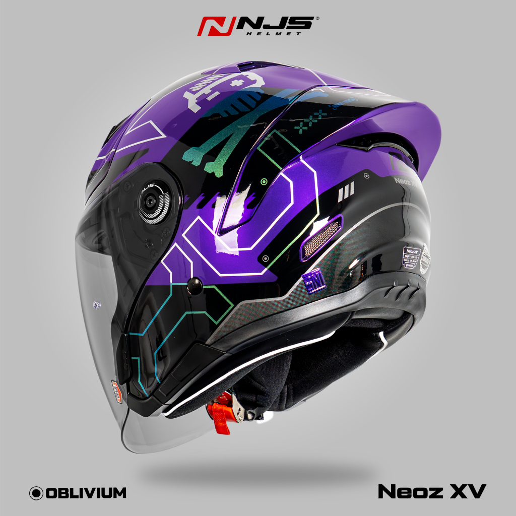NEOZ XV OBLIVIUM PURPLE - Helm Half Face