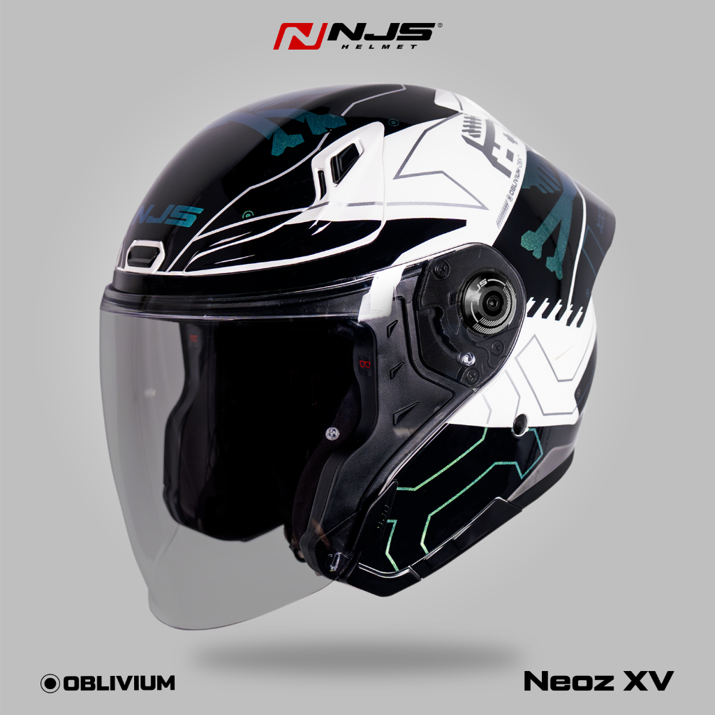 NJS NEOZ XV OBLIVIUM VISTA WHITE  - Helm Half Face