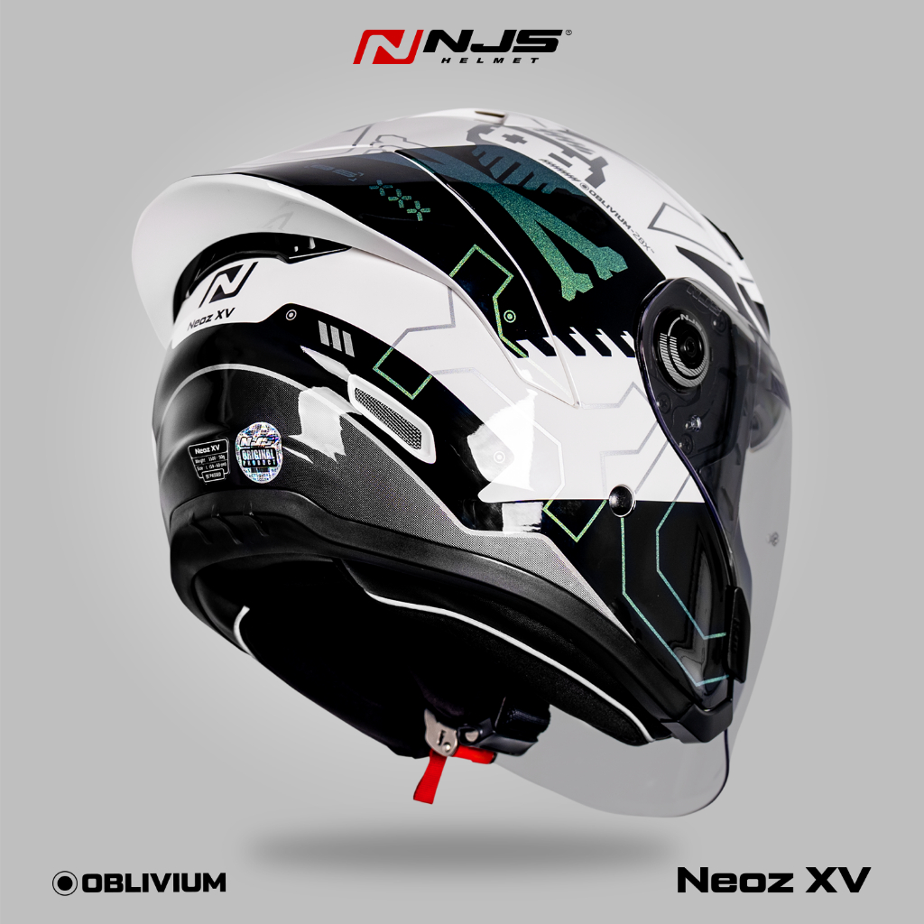 NJS NEOZ XV OBLIVIUM VISTA WHITE  - Helm Half Face