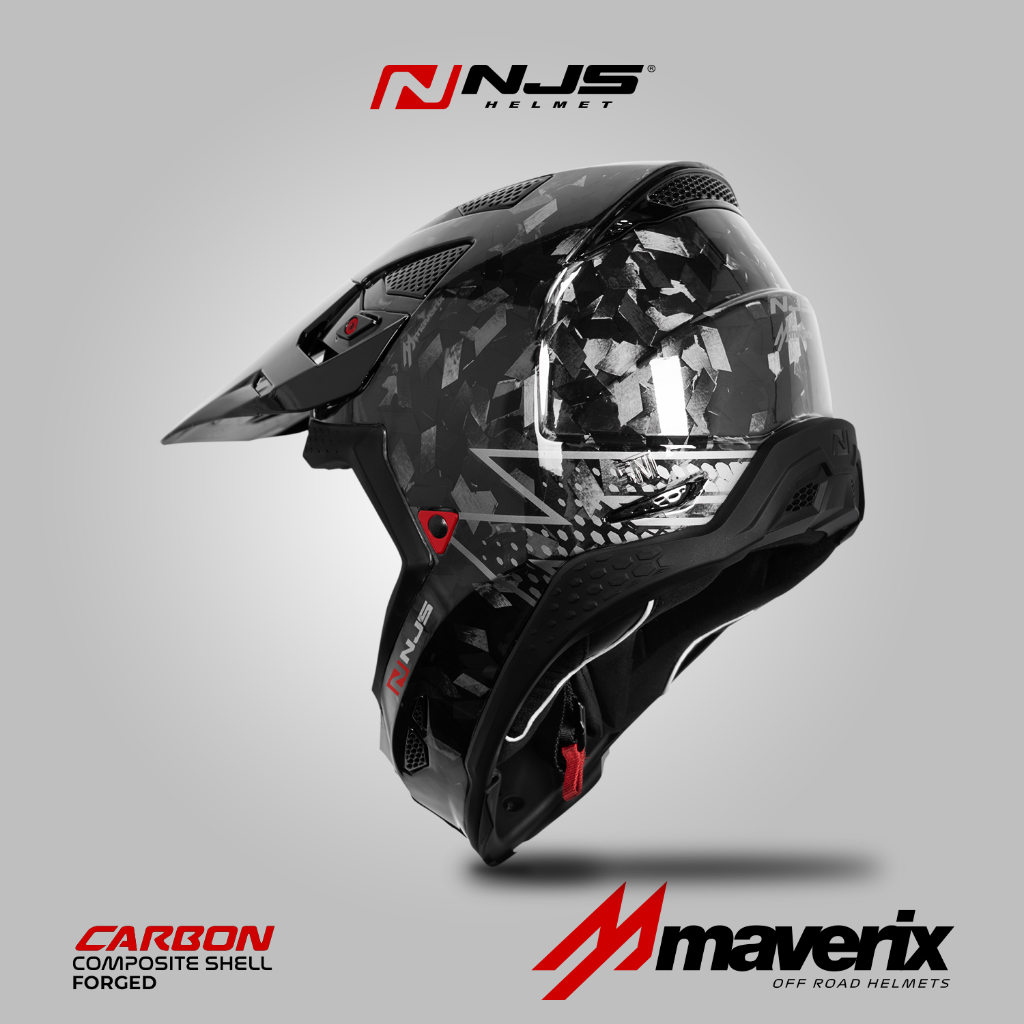 NJS MAVERIX CARBON FORGED - Helm Full Face