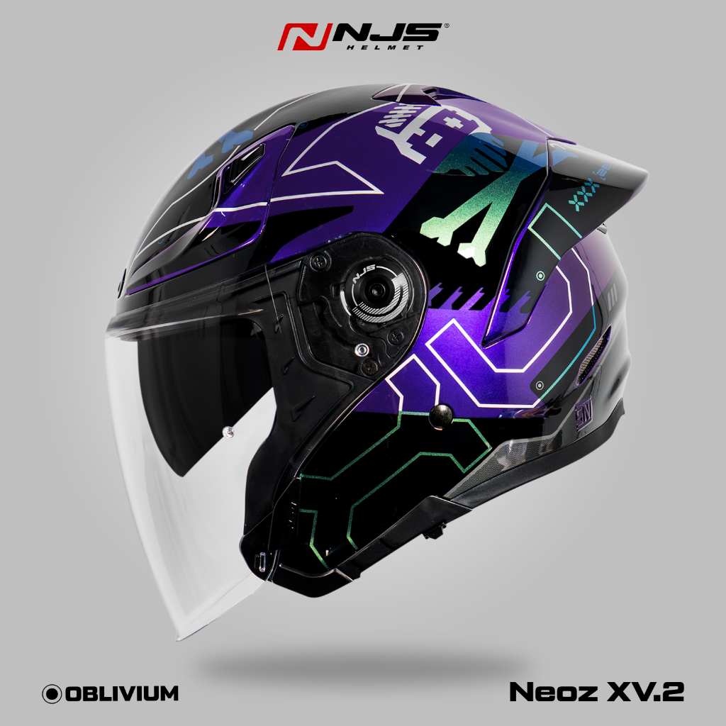 NEOZ XV.2 OBLIVIUM PURPLE - Helm Half Face