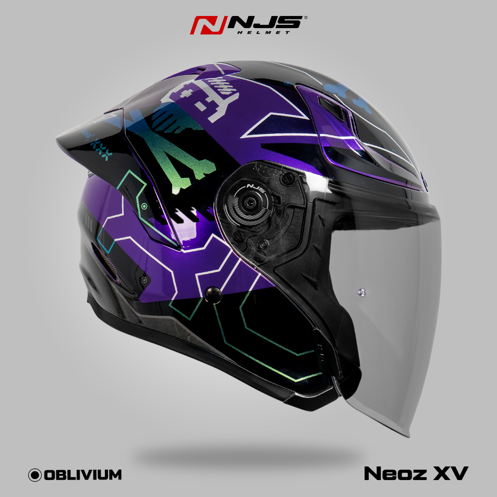 NEOZ XV OBLIVIUM PURPLE - Helm Half Face
