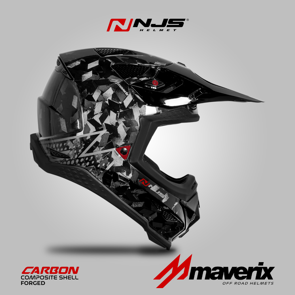 NJS MAVERIX CARBON FORGED - Helm Full Face