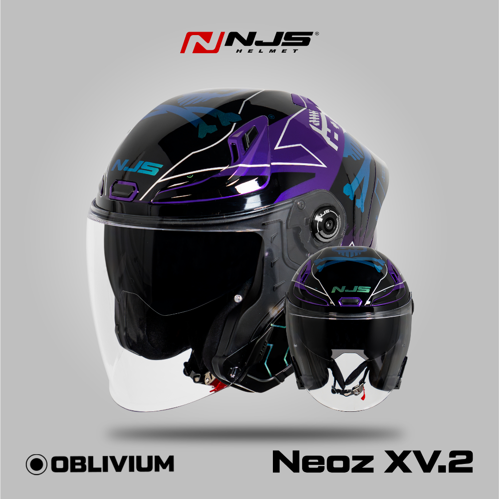 NEOZ XV.2 OBLIVIUM PURPLE - Helm Half Face