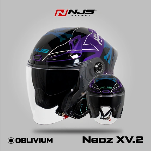 NEOZ XV.2 OBLIVIUM PURPLE - Helm Half Face