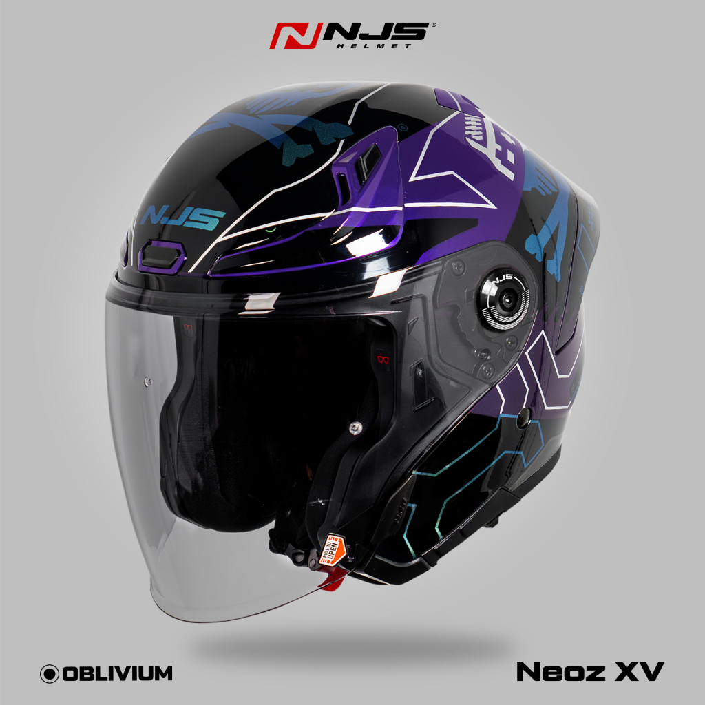 NEOZ XV OBLIVIUM PURPLE - Helm Half Face