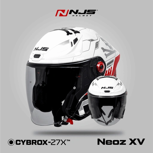 Image of NJS NEOZ XV Cybrox - Helm Half Face