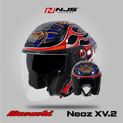 Image of NJS NEOZ XV.2 Musashi - Helm Half Face