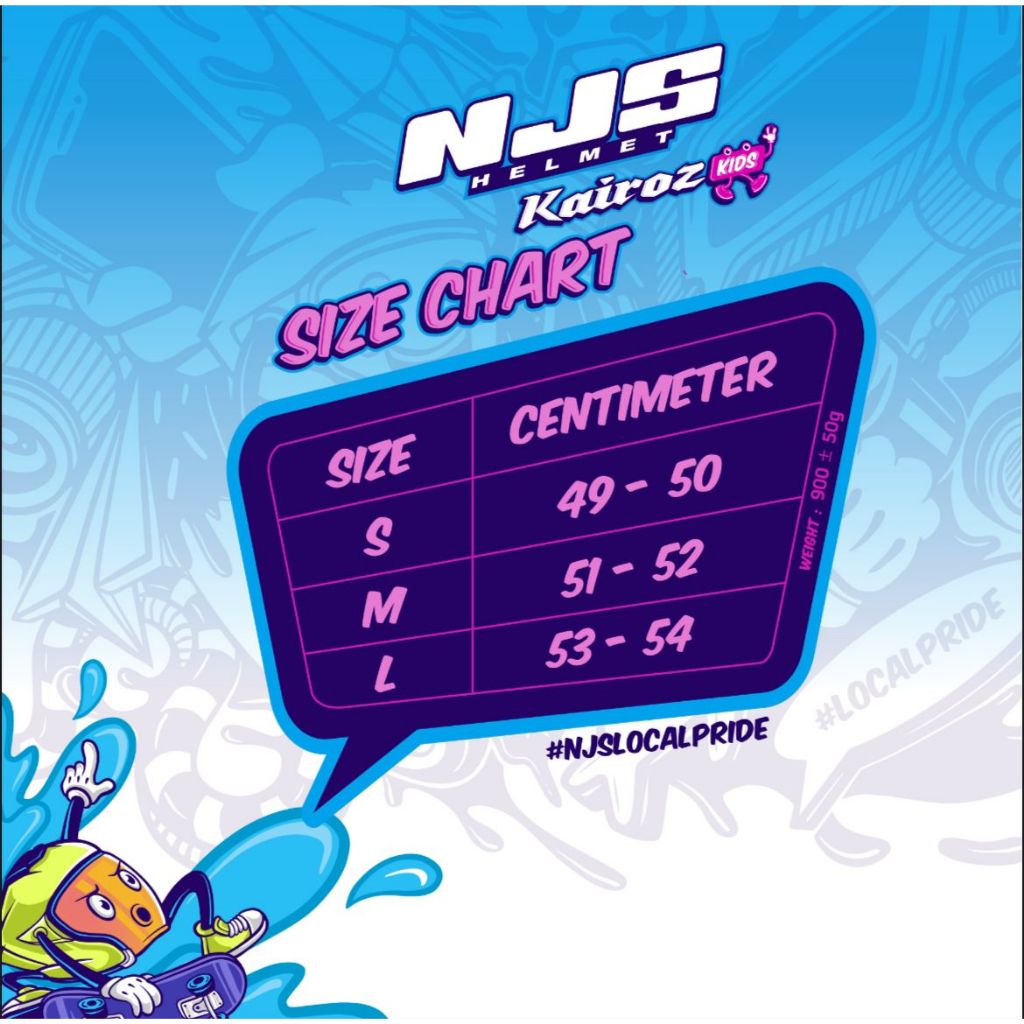 NJS Kairoz Kids STARDUST - Helm Anak Half Face