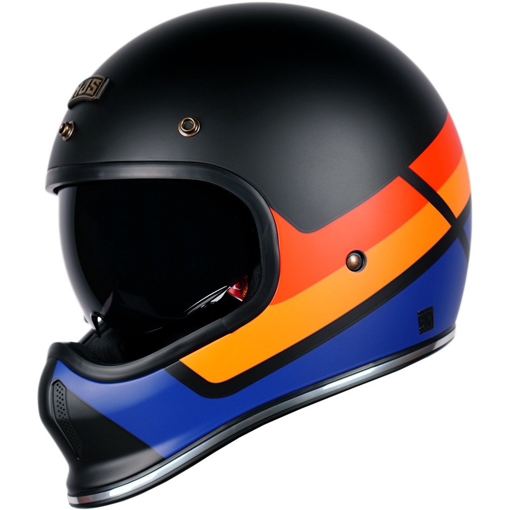 NJS FREEDOM SPRINTER Black/Red - Orange - Helm Full Face
