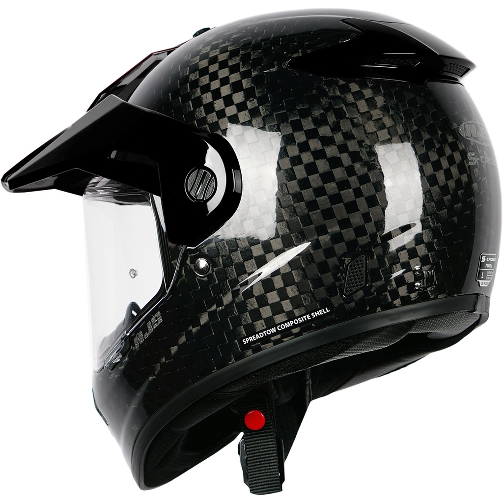 NJS S-CROSS Carbon Spreadtow Glossy/Doff - Helm Adventure Touring