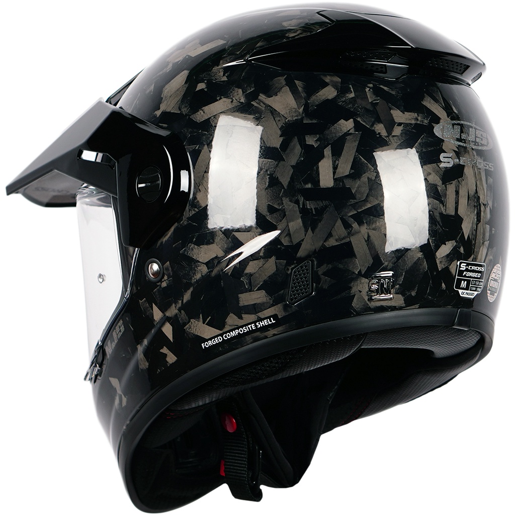 NJS S-CROSS Carbon Forged Glossy/Doff - Helm Adventure Touring