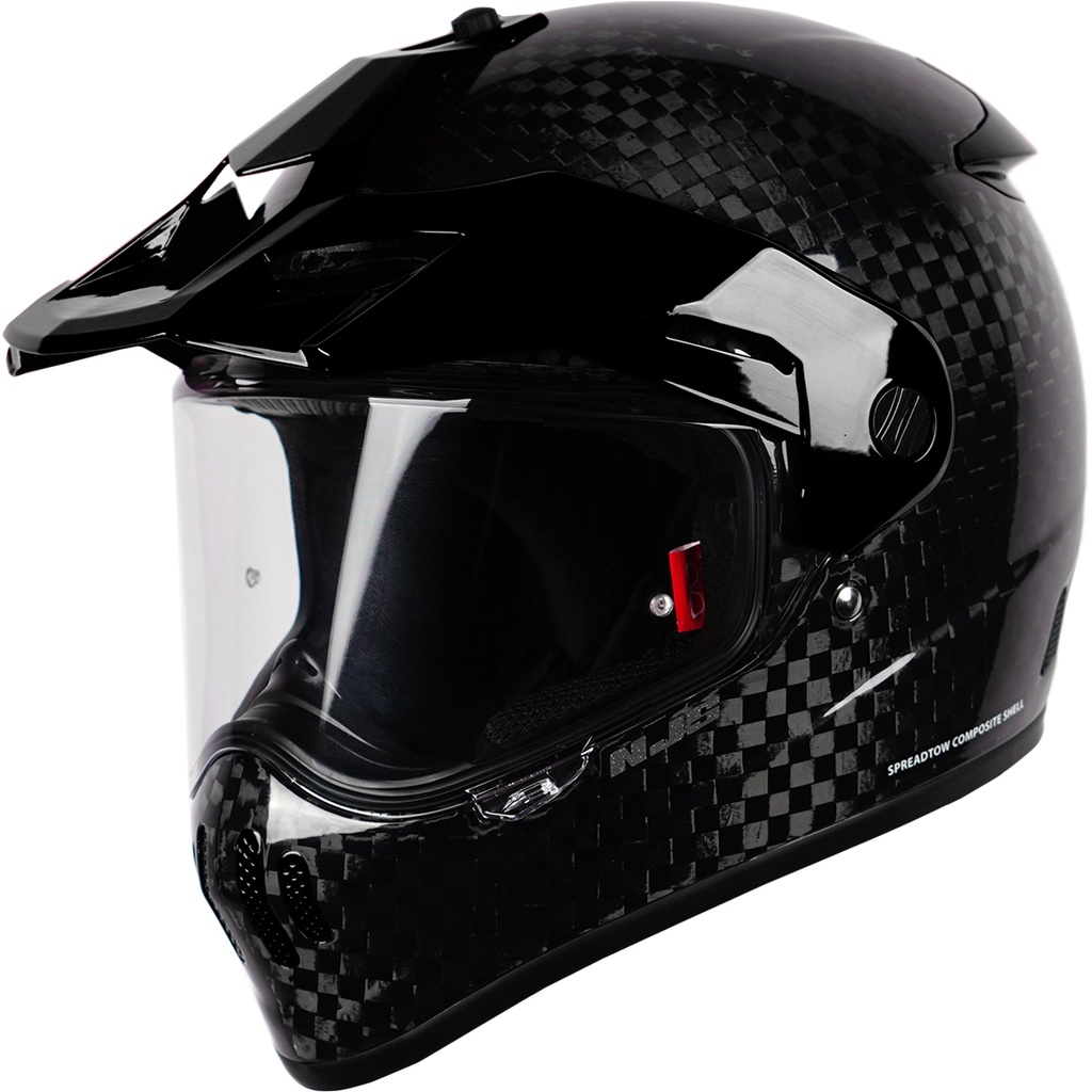 NJS S-CROSS Carbon Spreadtow Glossy/Doff - Helm Adventure Touring