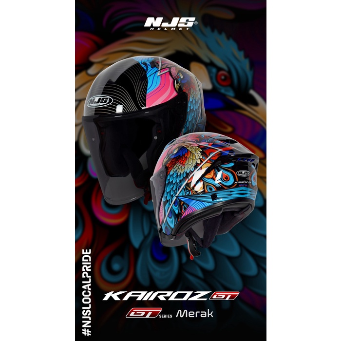 NJS Kairoz GT Merak - Helm Half Face