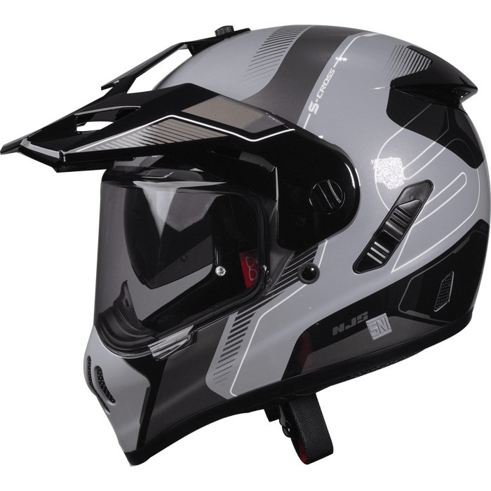 NJS S-Cross Avante Brooklyn Grey Glossy/Doff - Helm Full Face